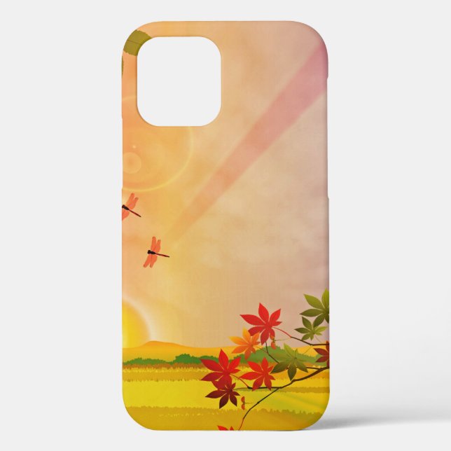 Autumn-background-trees-orange-fall Case-Mate iPhone Case (Back)