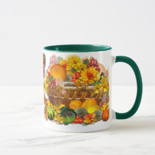 Autumn Basket ~ Ringer Mug