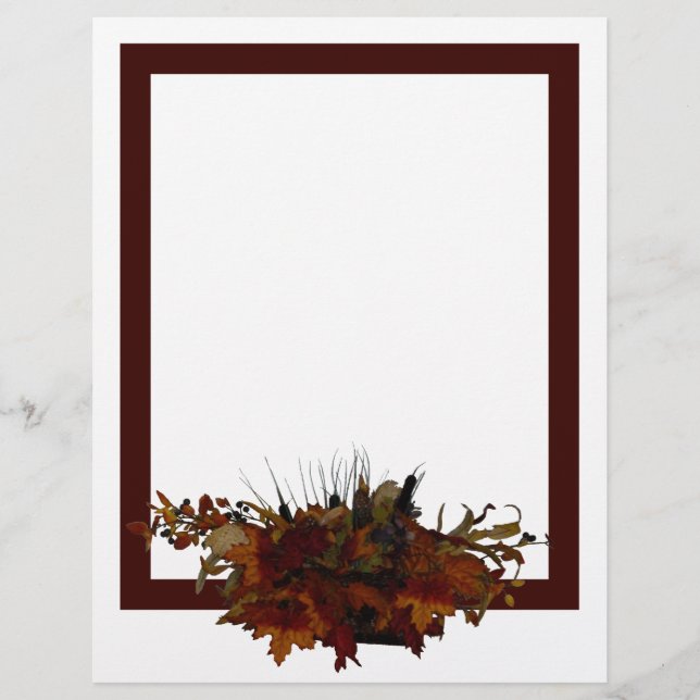 Autumn Basket Stationery (Front)