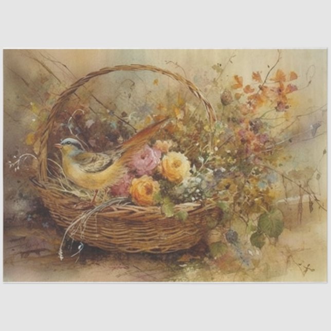 Autumn Basket  Tissue Paper (Front)