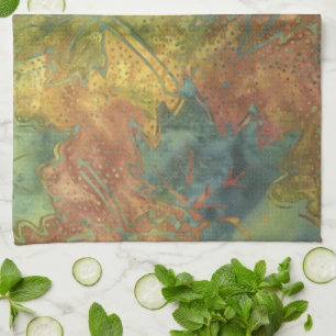 Autumn Batik Tea Towel