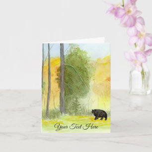 Autumn Bear Card