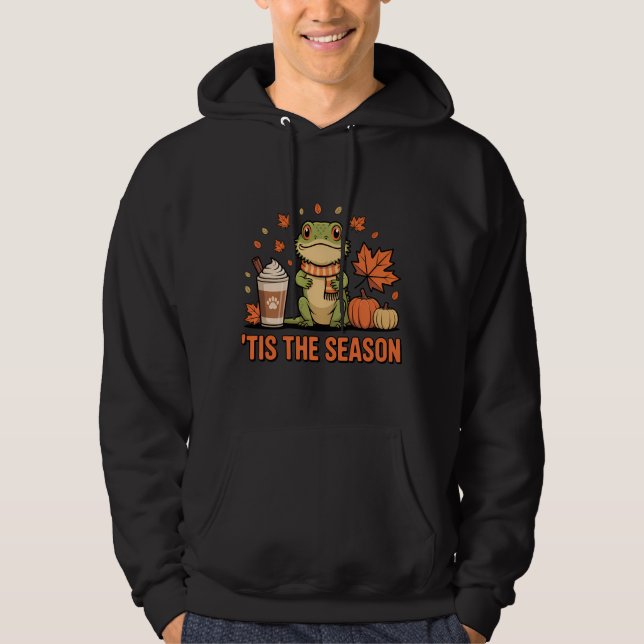 Autumn Bearded Dragon Cosy Hoodie (Front)