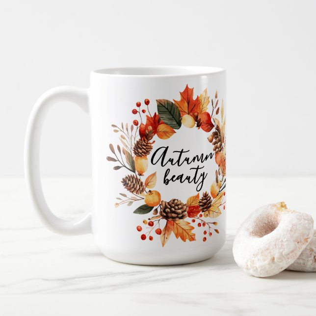 Autumn Beauty coffee mug (With Donut)