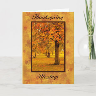 Autumn Beauty Thanksgiving Holiday Card