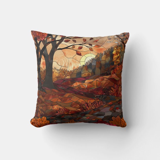 Autumn Beauty Throw Pillow (Front)