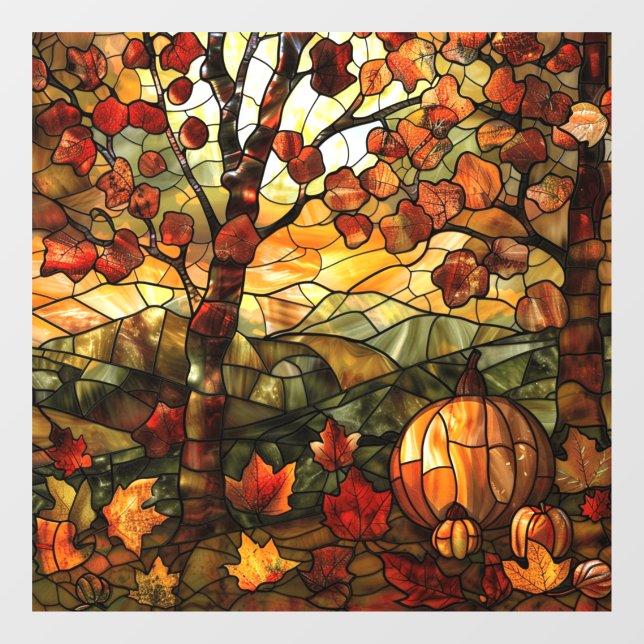 Autumn Beauty Window Cling (Sheet)