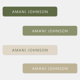 Autumn Beech Forest Tone Colour Name Labels
