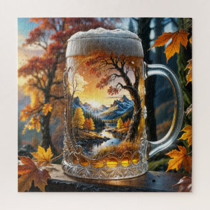 Autumn Beer Mug Puzzle