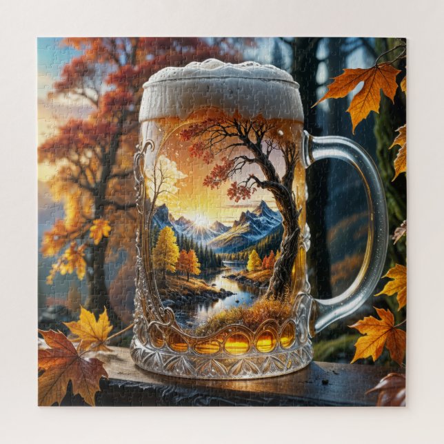 Autumn Beer Mug Puzzle (Vertical)