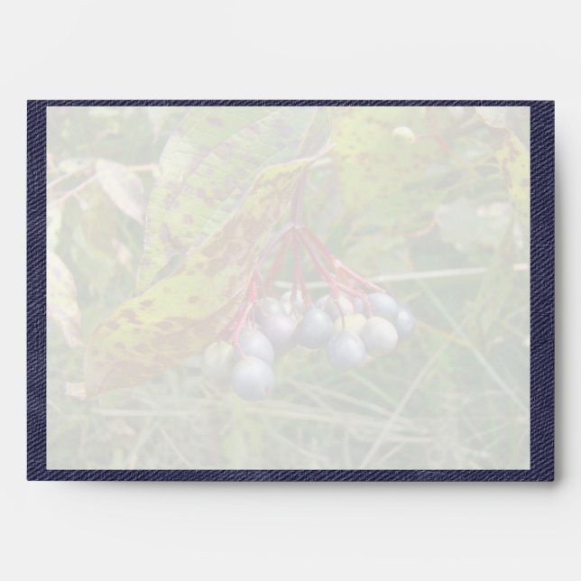 Autumn Berries Thanksgiving Invitation Envelopes (Front)