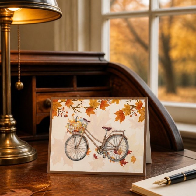 Autumn Bike Ride Note Card (Creator Uploaded)