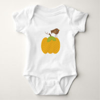 Autumn Bird on Pumpkin Baby