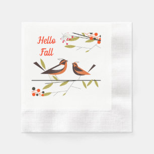 Autumn Birds Napkins