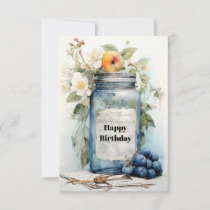 autumn birthday card