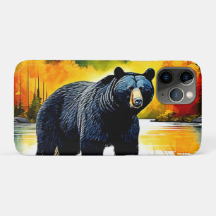 Autumn Black Bear River Design Case-Mate iPhone Case