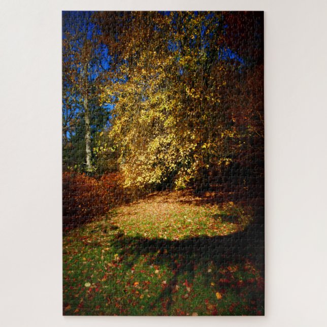 Autumn Blast on the Stourhead walk. Jigsaw Puzzle (Vertical)