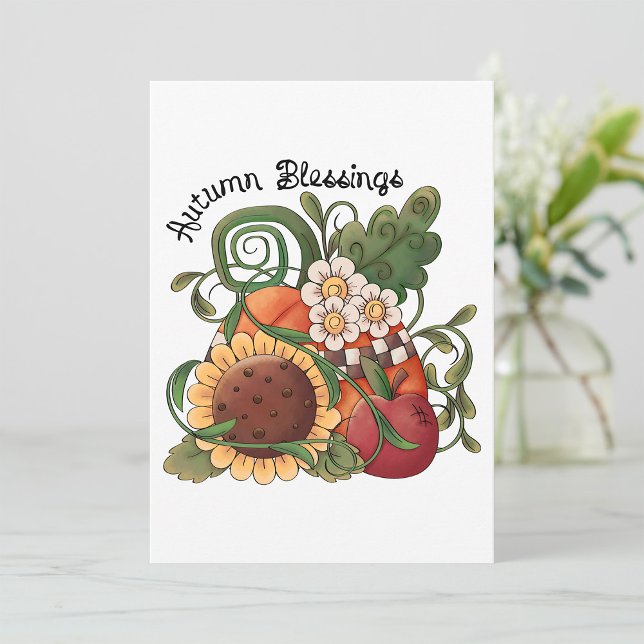 Autumn Blessings Fall Harvest  Invitation (Creator Uploaded)