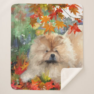 AUTUMN BLISS chow - Designer sherpa blanket 3 size
