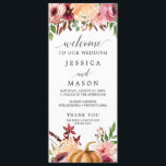 Autumn Bliss Wedding Program Programme<br><div class="desc">This beautiful wedding program is perfect for any style of wedding. Easily edit with your information. Your guests will love easily reading over all of your wedding details!</div>