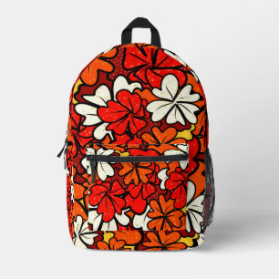 Autumn bloom printed backpack