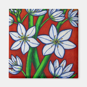 Autumn Bloom Red Magnet
