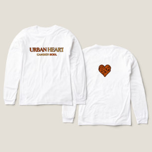 AUTUMN BLOOM URBAN HEART Orange Long Sleeve Tri-Blend Shirt