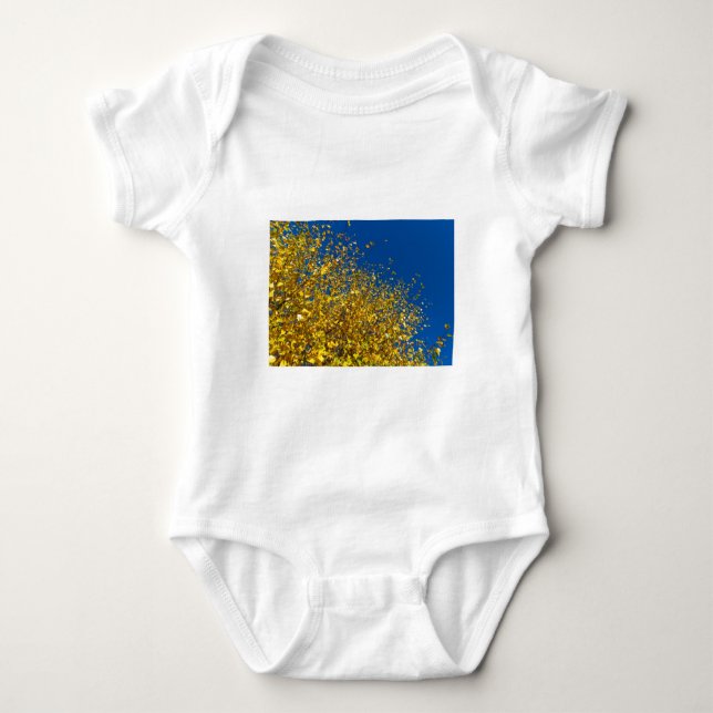 Autumn Blue Sky Baby Bodysuit (Front)