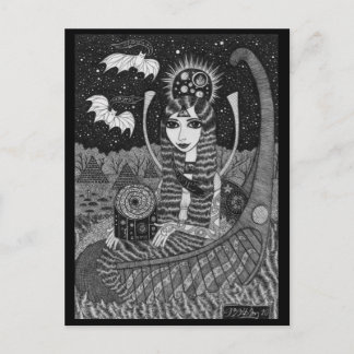 Autumn Boat Postcard