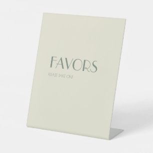 Autumn Boho Deco   Cream Wedding Favours Pedestal Sign