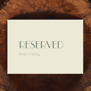 Autumn Boho Deco   Cream Wedding Reserved Sign