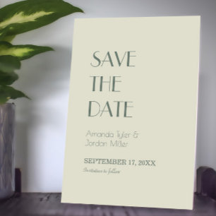 Autumn Boho Deco   Cream Wedding Save The Date