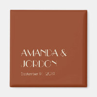 Autumn Boho Deco | Rust Wedding Magnet