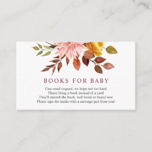 Autumn Books for Baby insert card