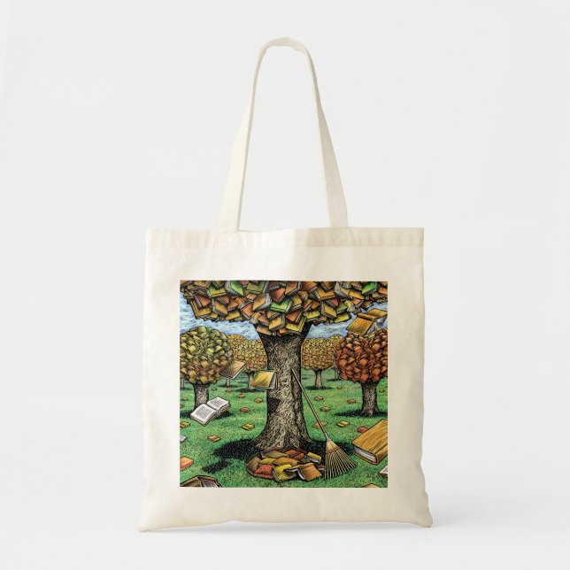 Autumn Books Tote Bag (Front)