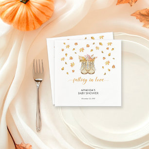 Autumn Boots Baby Shower Napkin