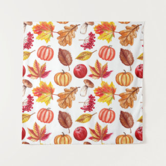 Autumn Botanic Seamless: Floral Elegance. Tapestry