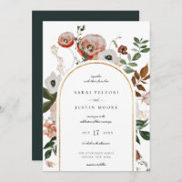 Autumn Botanical Floral Arch Frame Wedding