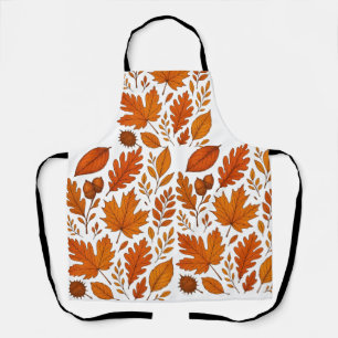 Autumn Botanical – Vintage Fall Leaves Apron