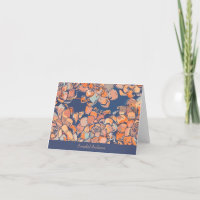Autumn Botanicals in Earthy Neutrals and Navy