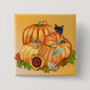 Autumn Bounty 15 Cm Square Badge