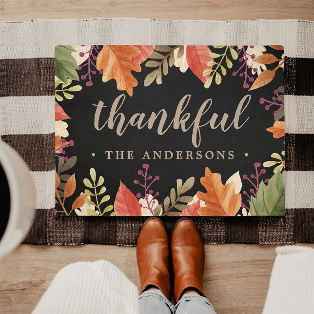 Autumn Bounty | Personalised Thanksgiving Doormat (Creator Uploaded)