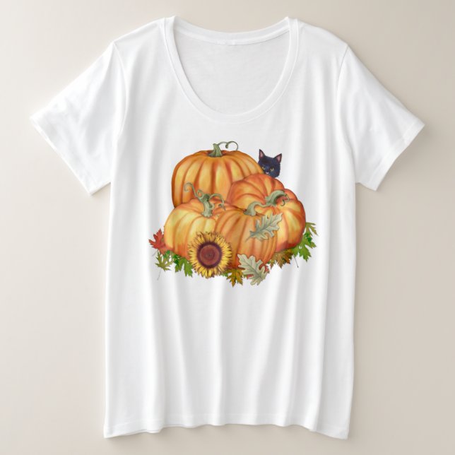 Autumn Bounty Plus Size T-Shirt (Design Front)