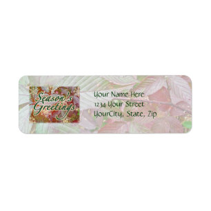 Autumn Brambles Season's Greetings Label