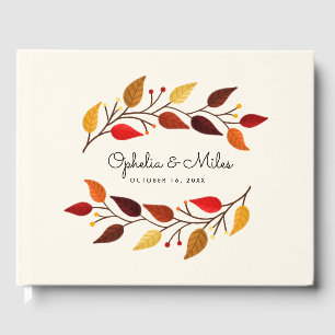 Autumn Branches Fall Wedding Guest Book