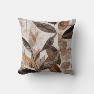 Autumn Branches – Rustic Earth-Toned Botanical Cushion