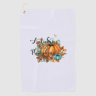 Autumn Breeze, Pumpkins Please – Cosy Fall Vibes Golf Towel