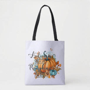 Autumn Breeze, Pumpkins Please – Cosy Fall Vibes Tote Bag