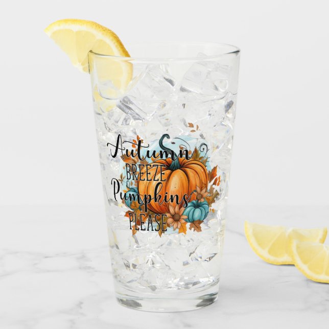 Autumn Breeze, Pumpkins Please Glass (Front Ice)