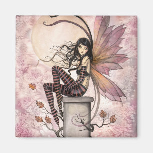 Autumn Breezes Fairy Fantasy Art by Molly Harrison Magnet